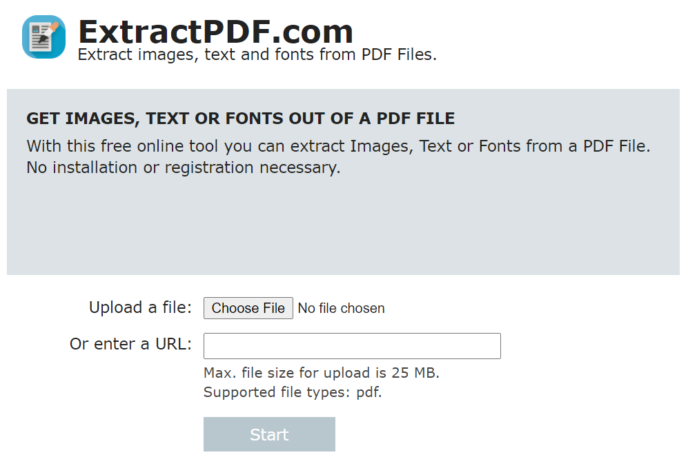 a pdf text extractor