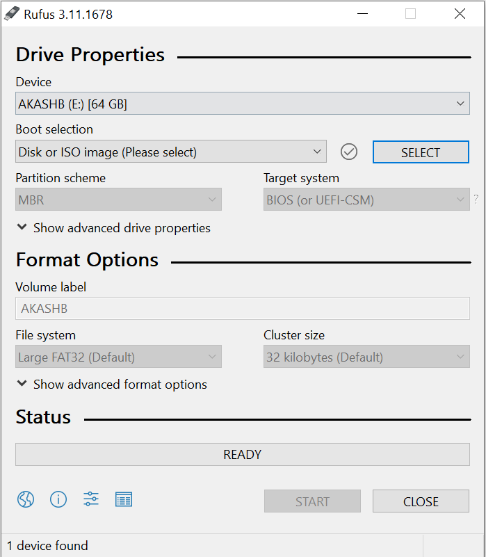 rufus usb tool for windows 10