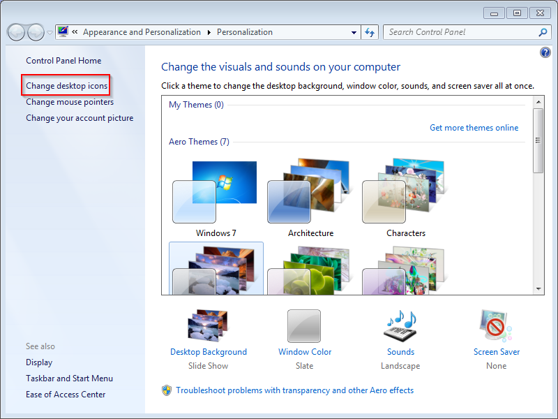 how to change icon picture on windows 7 desktop