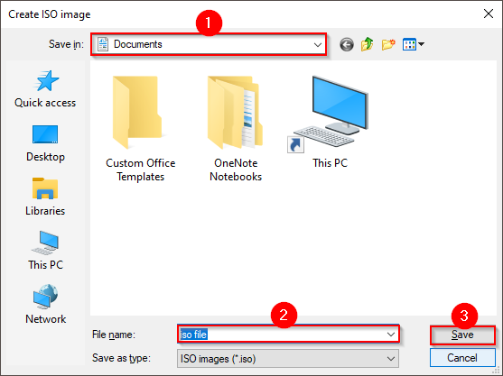 how to copy cd to iso file