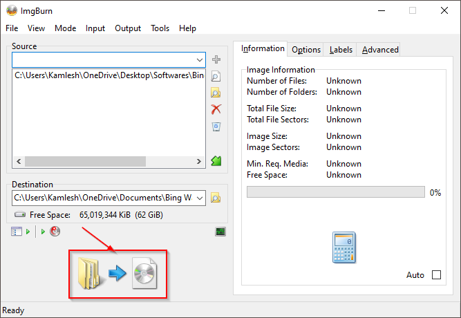 how to make a bootable usb from iso imgburn