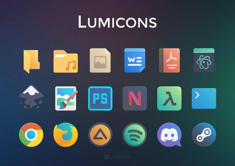 round icon pack for windows 10
