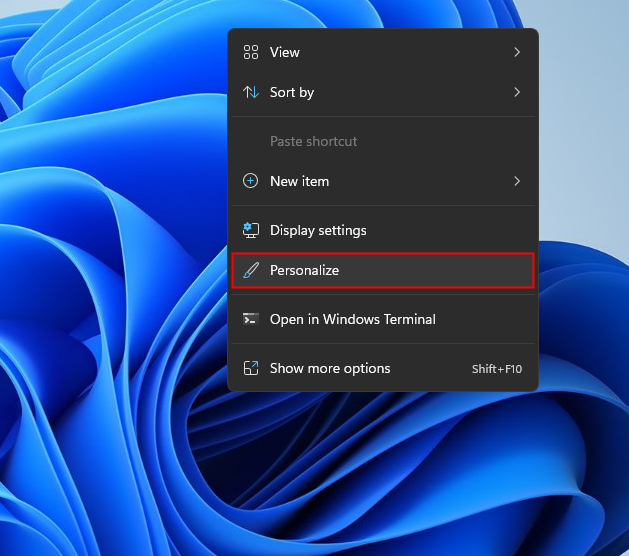 change desktop location windows 11