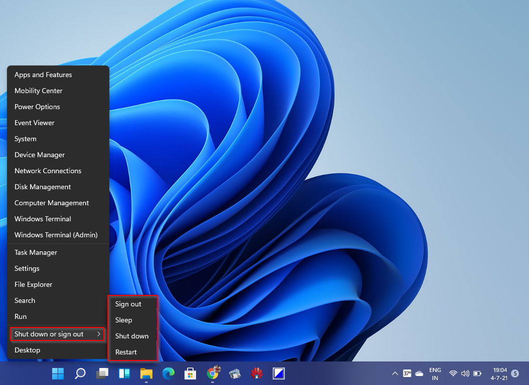 How to Shut down or Restart Windows 11 PC? | Gear up Windows 11/10