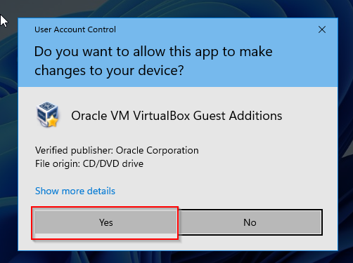 virtualbox guest additions windows 11
