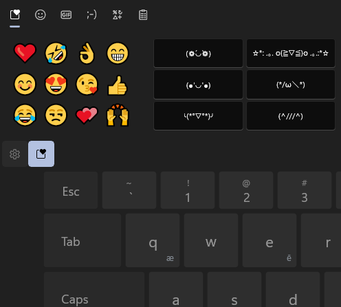 emoji keyboard shortcut windows