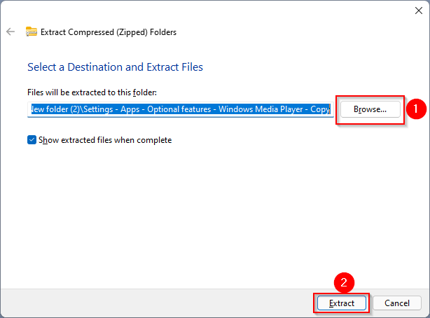 how to extract files without winzip