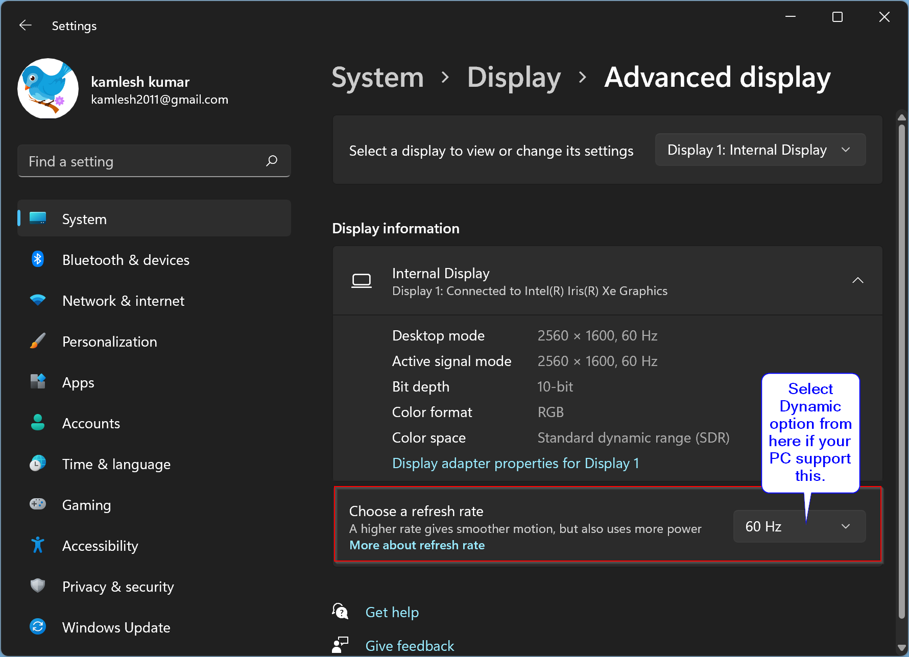 How to Enable or Disable Dynamic Refresh Rate (DRR) in Windows 11?  Gear up Windows 11 & 10