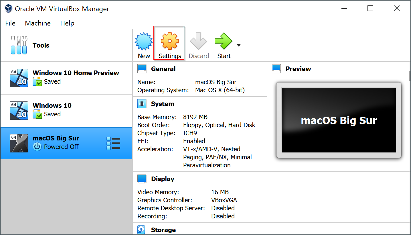 virtualbox mac os x multiple monitors