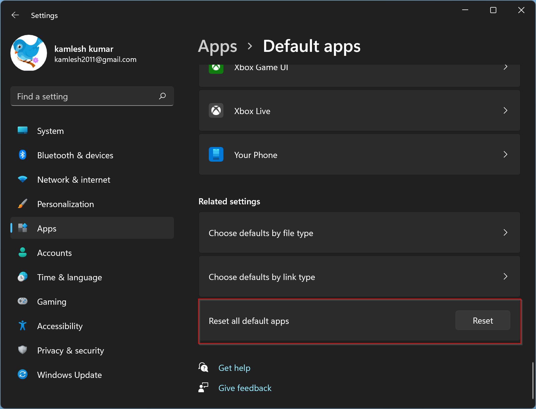 windows 10 set default program to open file