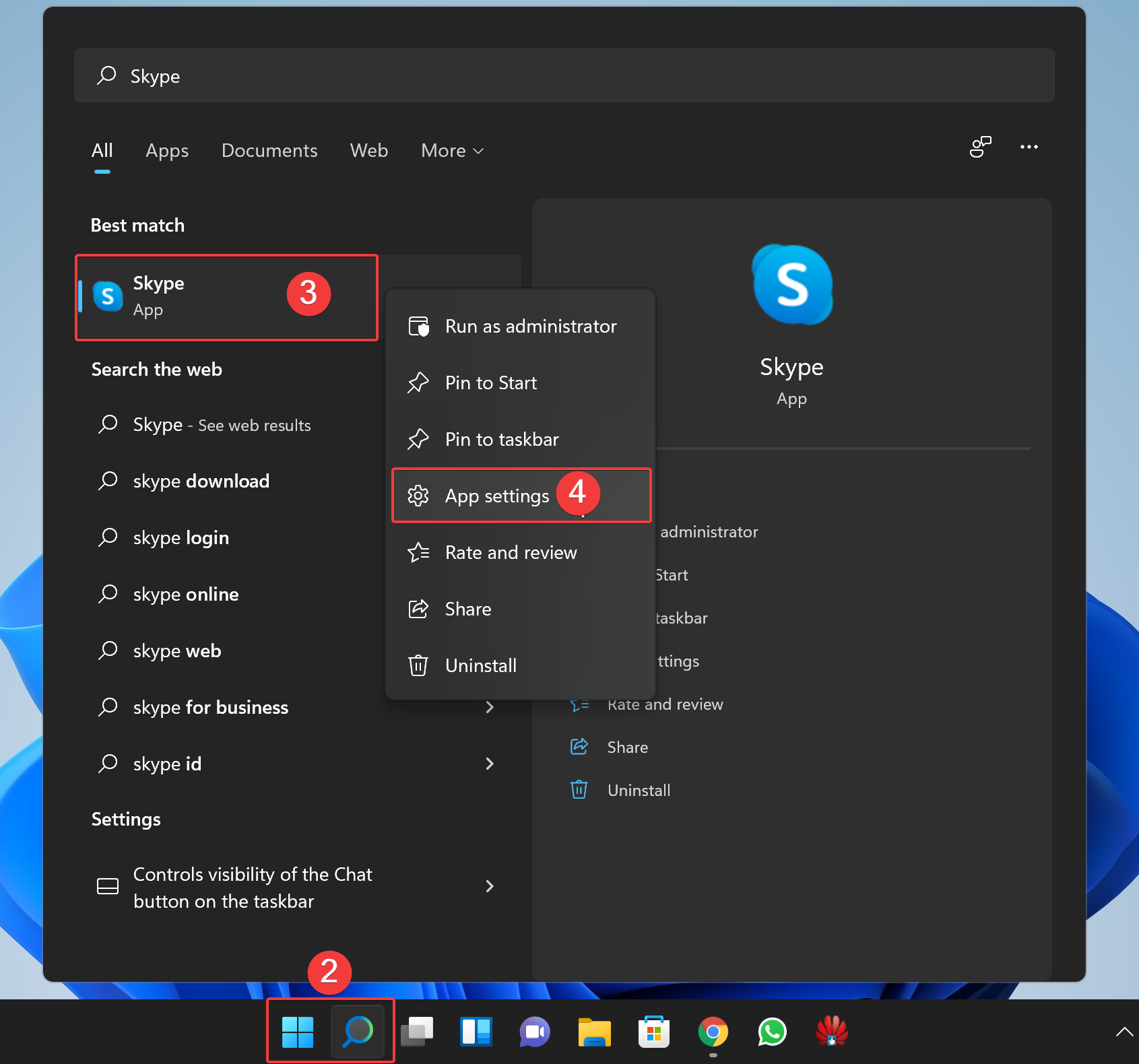 how to stop skype from starting automatically